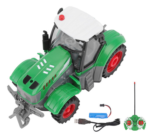 Farm Tractor Toy Rc, Con Amortiguación A Escala 1:24
