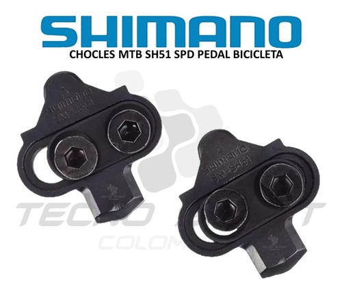 Imagen 4 de 7 de Calas Chocles Shimano Sh51 Spd Pedal Bicicleta Y Spinning