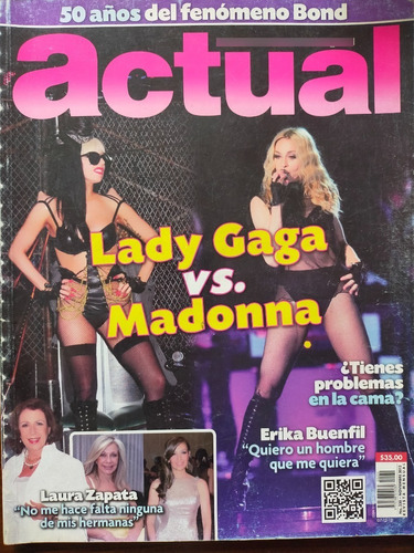 Madonna, Lady Gaga, Laura Zapata En Revista Actual Año-2012
