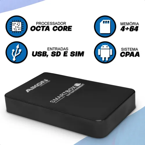 Car Android Box Aikon Ak-c8464 /4g 8core 4+64 Android 13