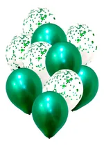 Comprar Set 10 Globos Decoración Confeti Metalizado Látex Perlado