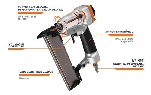 Clavadora Neumática. Profesional. Calibre 23