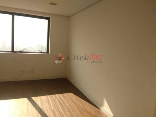 Imagem 20 de 30 de Sala Comercial Em Condomínio Com 146,50 M2 De Área Útil, 4 Wc´s, 4 Vagas No Bairro Paraíso, Santo André. - 3947
