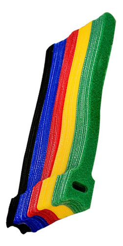 Imagem 2 de 5 de Kit Organizador Cabos Fios Eletrônicos Velcro Abraçadeira