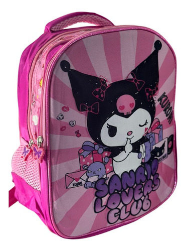 Mochila Infantil Con Relieve Jardin Compatible Kuromi Kitty