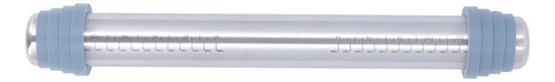 Rodillo Para Amasar, Acero Inoxidable, 4 Guías De Silicona