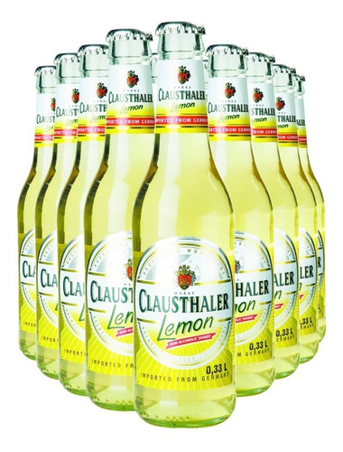 Cerveza Clausthaler Con Limón Botella 330 X12