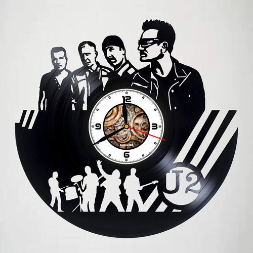 Reloj De Pared Compatible Con Disco De Vinilo U2 Irlandé