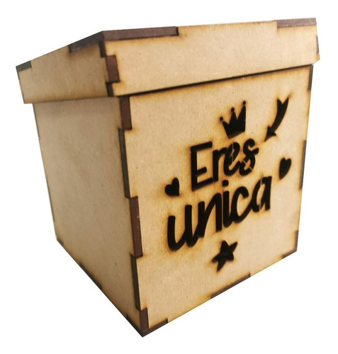 Caja 10x10cm San Valentin Con Tapa