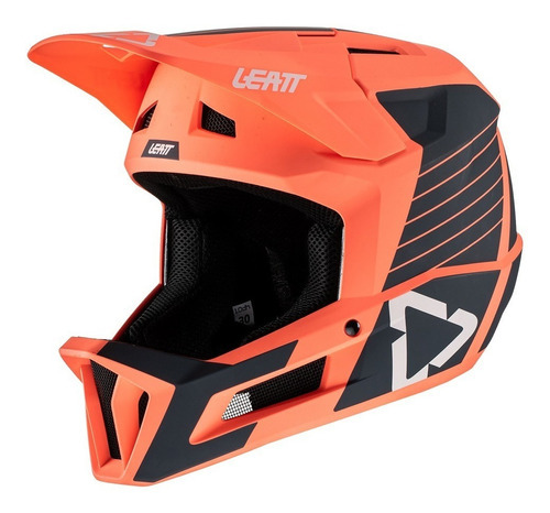 Capacete Leatt Mtb Gravity 1.0 Laranja Coral Cinza Cor Laranja/Cinza Tamanho do capacete 58