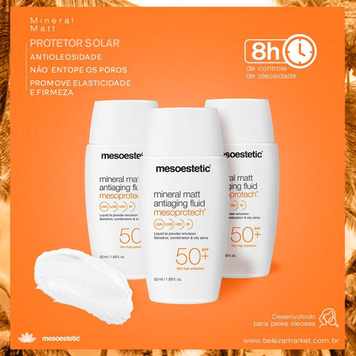 Protetor Solar Pele Acneica - 50 Mineral Matt Mesoestetic