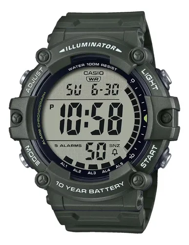 Reloj casio verde militar sale