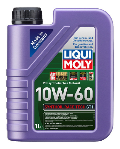 Liqui Moly Synthoil Race Gt1 10w60 Aceite Competicion 1 Lt