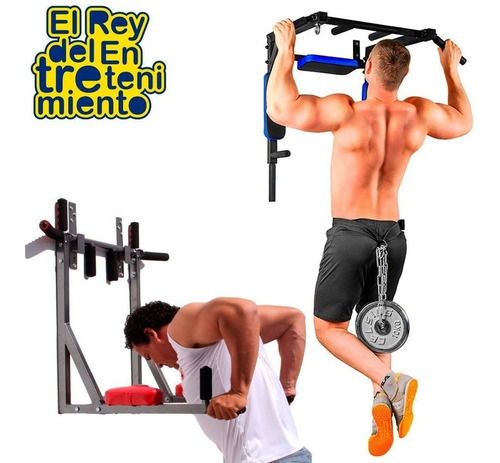 Barra Multifunción Dominadas, Paralelas, Boxeo, Pared El Rey