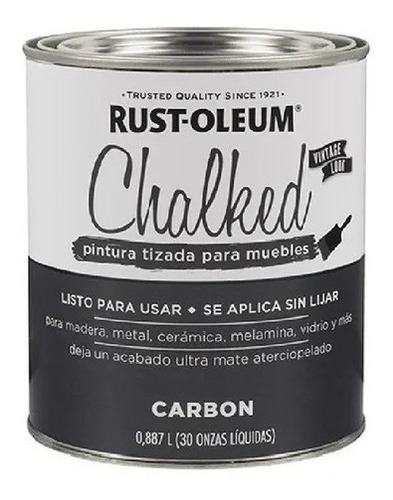 Pintura Tizada Efecto Vintage Chalked 0.887ml Rust Oleum K37