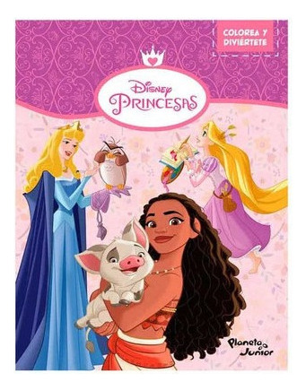 Libro Fisico Colorea Y Diviértete. Princesas Disney