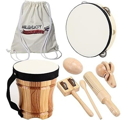 Ml.enjoy Juguetes De Instrumentos Musicales De Madera Para Y