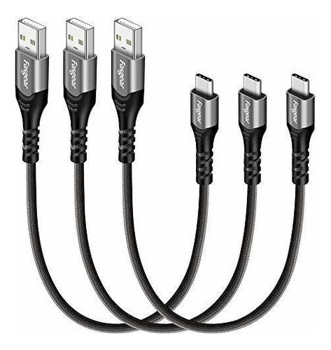 Fasgear Cable Usb C, Paquete De 3 Cables Tipo C 2.0 Corto De