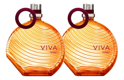 2 Perfumes Dama Viva 45ml Cyzone Nueva Y Original