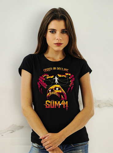 Polera Mujer Sum 41 Order In Decline Punk Abominatron
