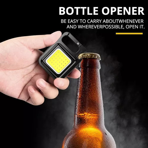 Mini Linterna Led Llavero,lámpara De Mano Recargable Usb