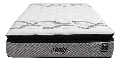 Colchón Sealy Cassat Para Cama King Size Color Gris