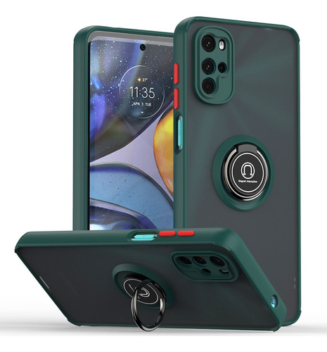 Case Funda Hardness Ring Para Motorola G22 4g / Antishock