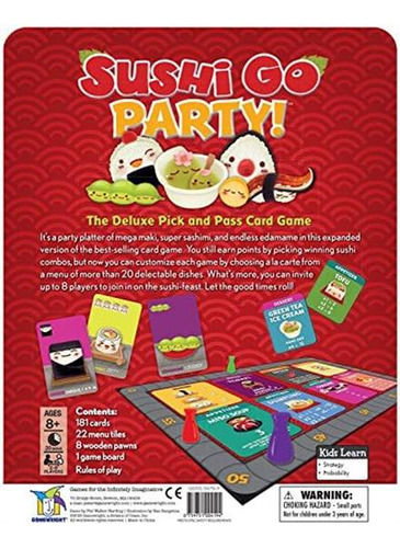 Juego De Mesa De Cartas Sushi Go Party!