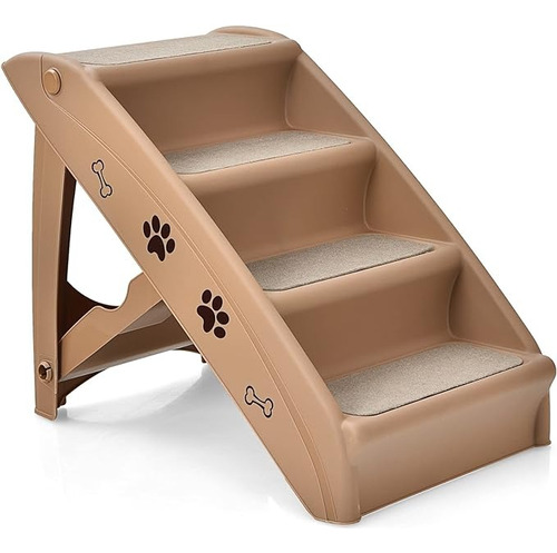 Escalera Para Mascotas 4 Peldaños Plegables Perros/ Gatos