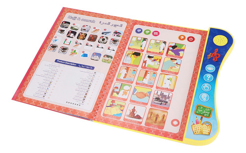 Libro De Juguete Para Niños Con Sonido Inglés Y Árabe Y Bolí