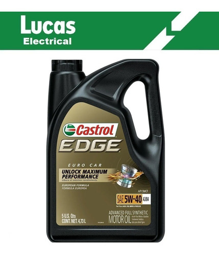 Aceite/lubricante Castrol Sintetico Edge 5w40 4,73l