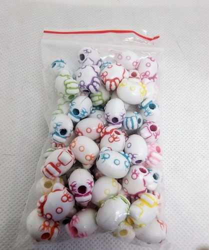 50 Gramas Miçangas Entremeio Coloridas Hello Kitty Pulseiras