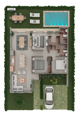 Imagen 9 de 9 de Villas Privadas 3hab En Preventa Listos 2026 C/area Social, Piscina, Cancha Deportiva, Parque Infantil, Area Mascotas Y Gym En Residencial Cerrado A Minutos Del Downtown Bavaro - Punta Cana