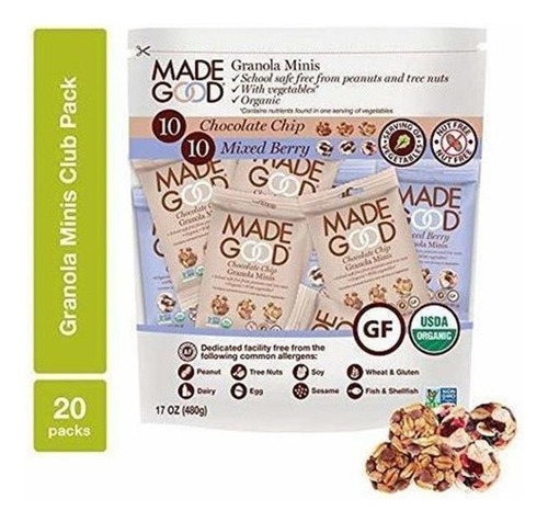 Madegood Granola Minis Club Pack (20 Ct, 0.85 Oz. C