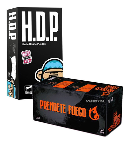 Hdp + Prendete Fuego Previa Combo Juego Mesa Scarlet Kids