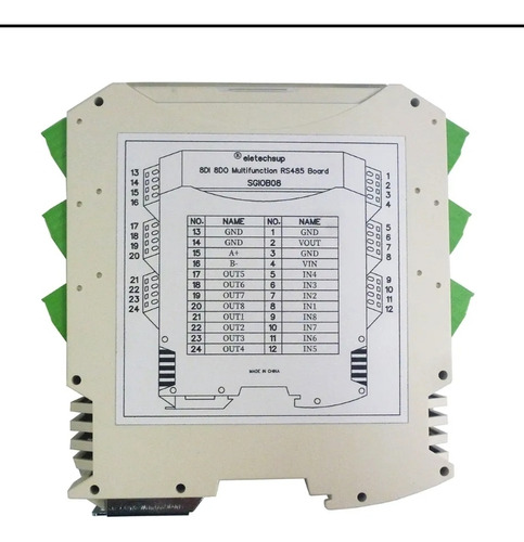 Io Remota Modbus Rtu 8ed/ 8sd Rs485. Novo!