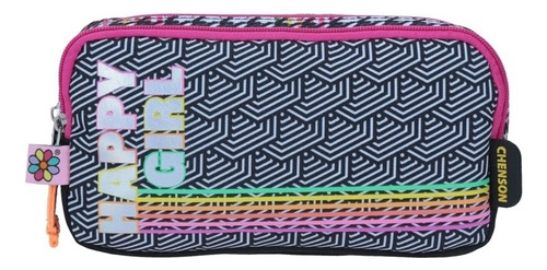 Lapicera Estuche Chenson Happy Girl Chenson Arcoiris Naony Color Negro HG65101-3