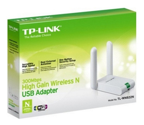 Tp-link, Tarjeta Usb Wifi Alta Ganancia 300mbps, Tl-wn822n