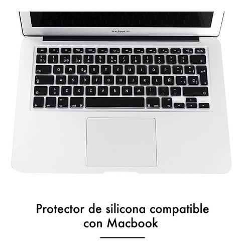 Imagen 2 de 10 de Protector Silicona Teclado Compatible Macbook Pro A1278- Esp