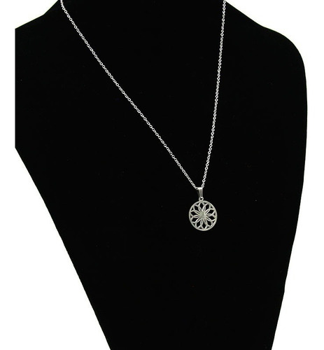 Set De Joyeria Acero Inoxidable Plateado Mandala Universo