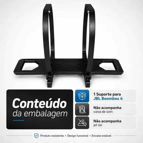 Suporte Jbl Boombox 4 Jet Ski Abs Sem Travas Linq Sea Doo