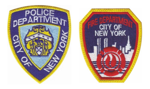 Nueva York Policia Parche Bordado Rescate Paramedico