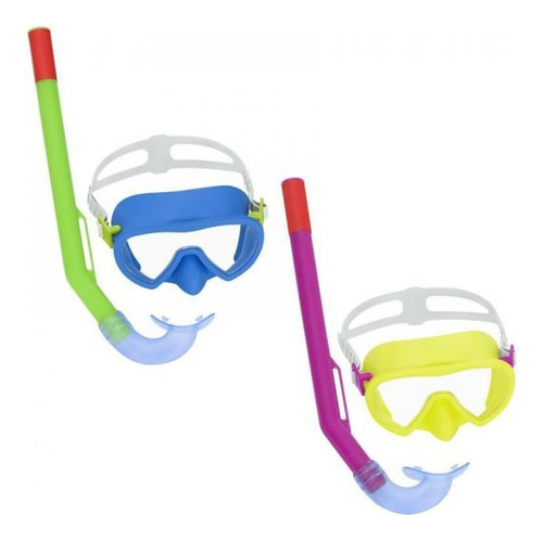 Set Mascara Snorkel Entera Niños Adultos Antiparras Buceo