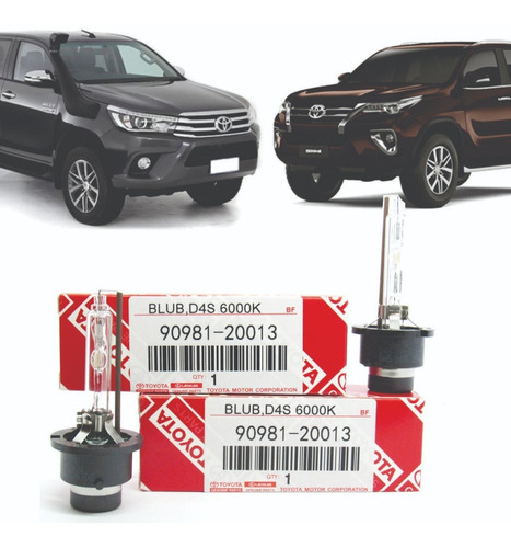 Imagem 1 de 1 de Par Lâmpada Farol Xênon D4s 6000k Camry Hilux Subaru Sw4