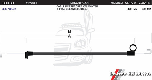 Chicote De Chapa P, Puerta  Vw Pointer 
