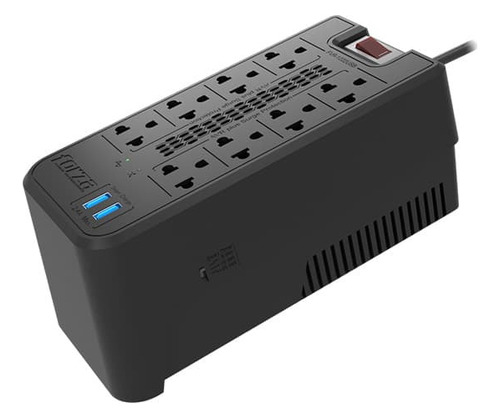 Establizaor Forza De 1200va/600w Fvr-1222usb 8 Puertos +2usb