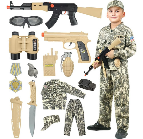 Konp Disfraz Del Ejército Para Niños, Disfraces De Soldado M