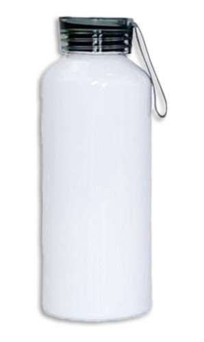 Botella Blanca Sublimable Con Tapa Colores 500ml Aluminio 