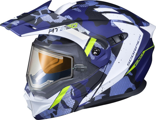 Casco Scorpion Exo Exo-at950 Weather Outrigger Blue (elec)