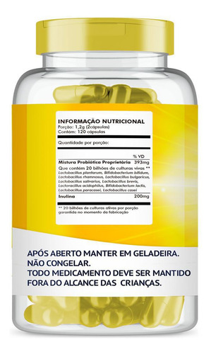 Probio 10 Probiotico Com 120 Cápsulas